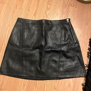 Zara Faux Leather Skirt SZ XL
